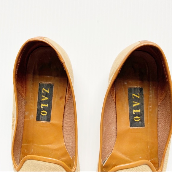 💕 Zalo Monkey Palm Embroidered Canvas Loafers - Picture 5 of 7